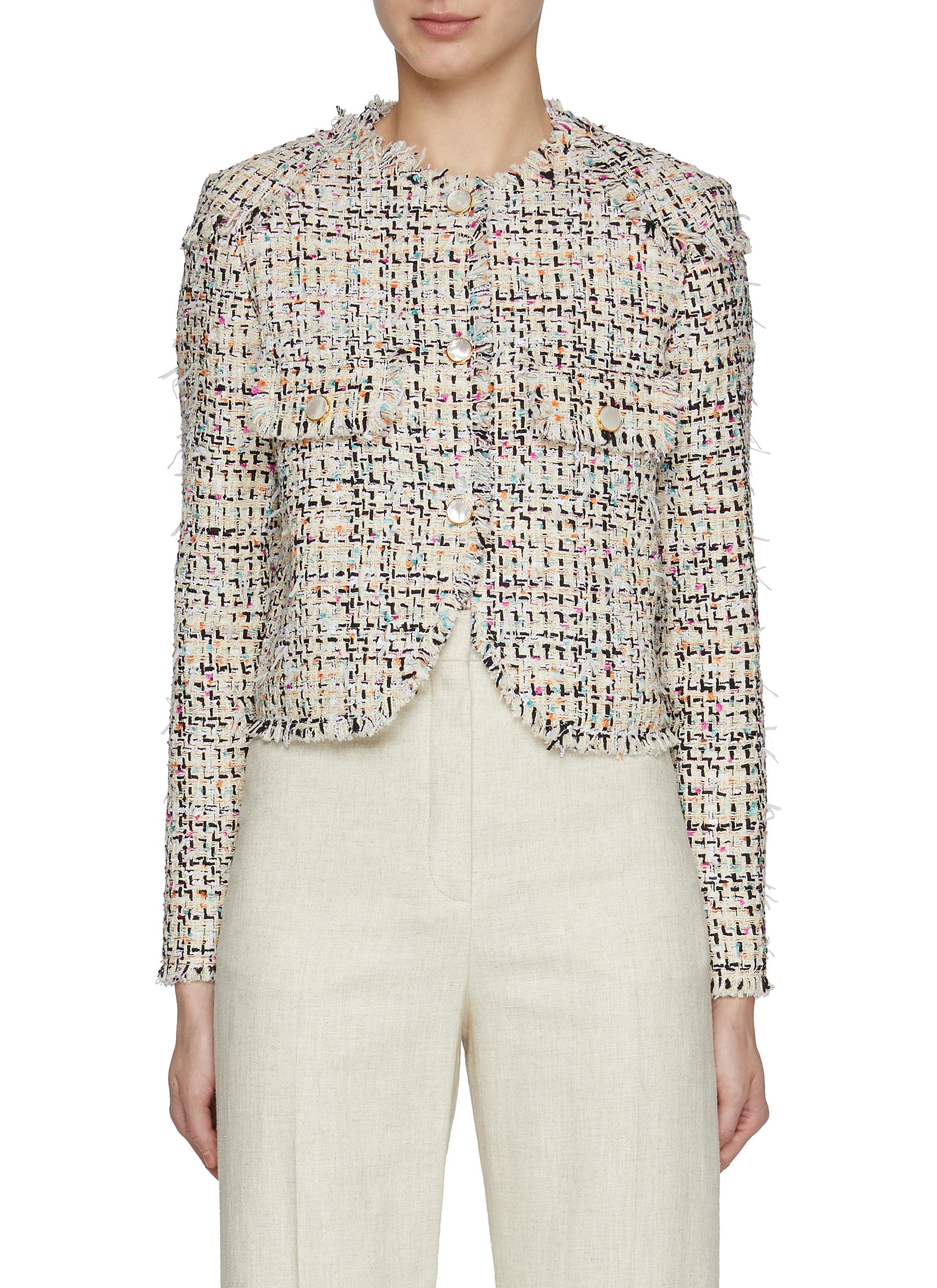 ST. JOHN | Eyelash Tweed Jacket | Women | Lane Crawford