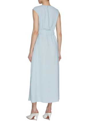 Back View - Click To Enlarge - ST. JOHN - Belted Midi Dress