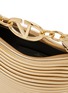 Detail View - Click To Enlarge - VALENTINO GARAVANI - VLogo Moon Laminata Leather Hobo Bag