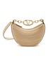 Main View - Click To Enlarge - VALENTINO GARAVANI - VLogo Moon Laminata Leather Hobo Bag