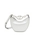 Main View - Click To Enlarge - VALENTINO GARAVANI - Mini VLogo Moon Hobo Metallic Calfskin Shoulder Bag