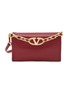 Main View - Click To Enlarge - VALENTINO GARAVANI - Mini VLogo Chain Leather Clutch