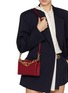 Figure View - Click To Enlarge - VALENTINO GARAVANI - Mini VLogo Chain Leather Clutch