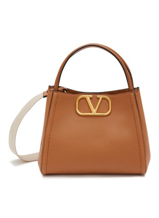 Main View - Click To Enlarge - VALENTINO GARAVANI - Double Handle Leather Bag