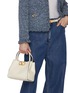 Back View - Click To Enlarge - VALENTINO GARAVANI - Small Double Handle Leather Bag