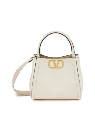 Main View - Click To Enlarge - VALENTINO GARAVANI - Small Double Handle Leather Bag