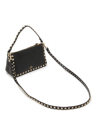 Detail View - Click To Enlarge - VALENTINO GARAVANI - Small Rockstud Leather Shoulder Bag