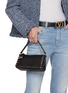 Figure View - Click To Enlarge - VALENTINO GARAVANI - Small Rockstud Leather Shoulder Bag