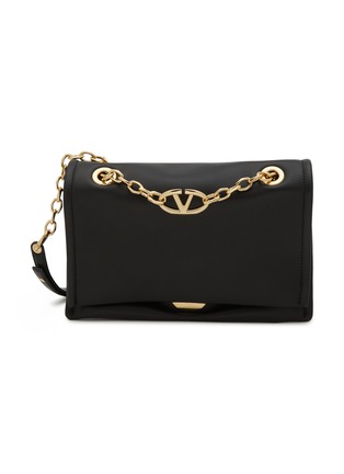 Main View - Click To Enlarge - VALENTINO GARAVANI - Small VLogo Chain Leather Shoulder Bag