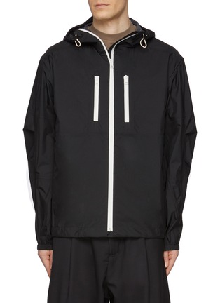 Main View - Click To Enlarge - MORDECAI - Back Stripe Zip Up Track Jacket