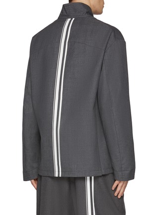 Back View - Click To Enlarge - MORDECAI - Kimono Back Stripe Suit Jacket