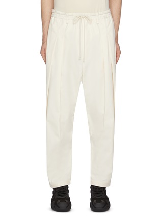 Main View - Click To Enlarge - MORDECAI - Stripe Pleated Drawstring Pants