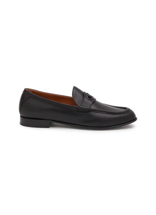 Main View - Click To Enlarge - VALENTINO GARAVANI - VLogo Signature Leather Loafers