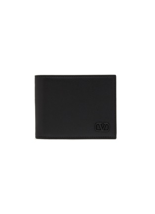 Main View - Click To Enlarge - VALENTINO GARAVANI - Lacquered VLogo Money Clip Leather Wallet