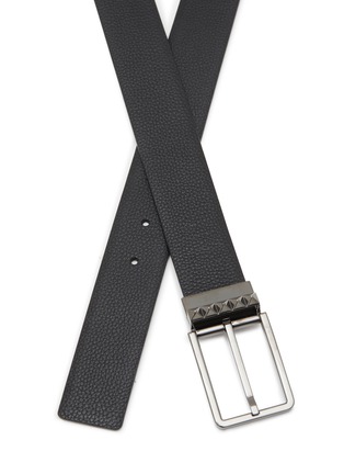 Detail View - Click To Enlarge - VALENTINO GARAVANI - Rockstud Buckle Reversible Leather Belt