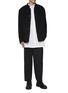 Figure View - Click To Enlarge - MORDECAI - Stand Collar Wool Tailored Jacket