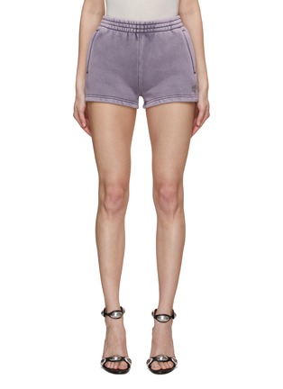 Main View - Click To Enlarge - T BY ALEXANDER WANG - Puff Paint Logo Terry Sweatshorts