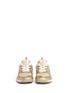 Figure View - Click To Enlarge - NEW BALANCE - '574' metallic faux leather kids sneakers