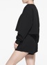 Detail View - Click To Enlarge - SKIMS - Cotton Fleece Cropped Crewneck Sweater