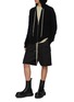 Figure View - Click To Enlarge - RICK OWENS  - Zip Up Hooded Jacket