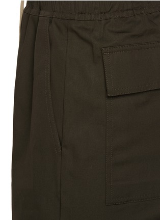  - RICK OWENS  - Dietrich Heavy Cotton Blend Straight Leg Pants