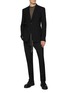 Figure View - Click To Enlarge - RICK OWENS  - Fogpocket Single Breasted Peak Lapel Blazer