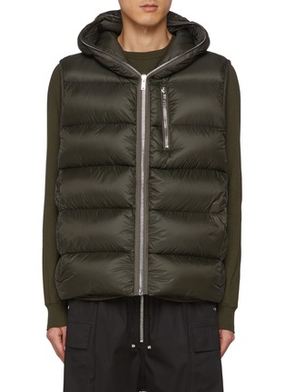 Main View - Click To Enlarge - RICK OWENS  - Hooded Puffer Vest