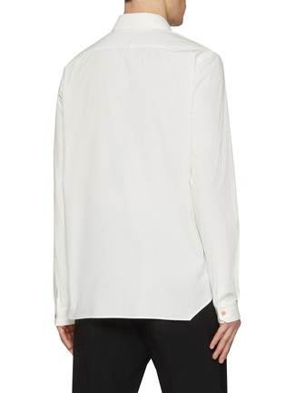 Back View - Click To Enlarge - RICK OWENS  - Chest Pocket Poplin Work Shirt