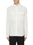 Main View - Click To Enlarge - RICK OWENS  - Chest Pocket Poplin Work Shirt