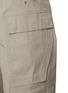  - RICK OWENS  - Elasticated Drawstring Zip Fly Cotton Blend Cargo Pants