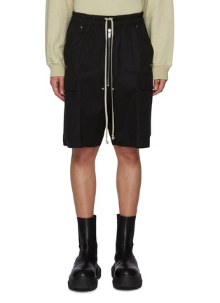 Main View - Click To Enlarge - RICK OWENS  - Cargobela Drawstring Shorts