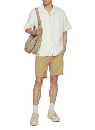Figure View - Click To Enlarge - DENHAM - Cotton Linen Bowling Shirt