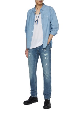 Figure View - Click To Enlarge - DENHAM - Rich Regular Chambray Shirt