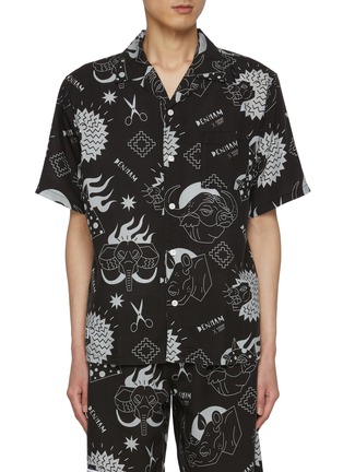 Main View - Click To Enlarge - DENHAM - x Karabo Poppy Bowling Shirt