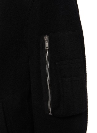  - RICK OWENS  - Lodenet Wool Flight Bomber Jacket