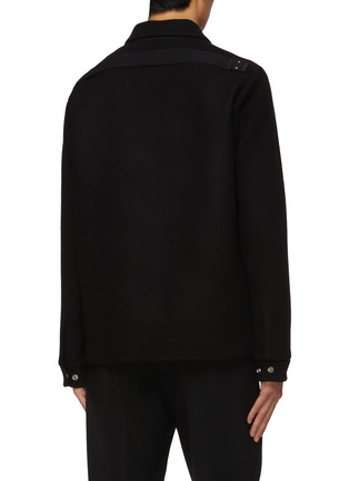 Back View - Click To Enlarge - RICK OWENS  - Brad Melton Wool Jacket