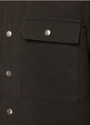  - RICK OWENS  - Chest Pocket Wool Shirt Jacket