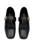 Detail View - Click To Enlarge - VALENTINO GARAVANI - VLogo Locker Leather Ballerina Flats