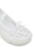 Detail View - Click To Enlarge - VALENTINO GARAVANI - True Actress Toile Iconographe Leather Ballerina Flats