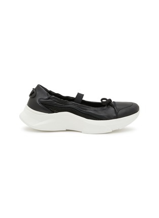 Main View - Click To Enlarge - VALENTINO GARAVANI - True Actress Leather Leather Ballerina Flats