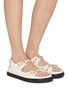 Figure View - Click To Enlarge - VALENTINO GARAVANI - Rockstud Leather Sandals