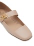 Detail View - Click To Enlarge - VALENTINO GARAVANI - VLogo Locker Leather Ballerina Flats