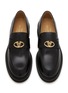 Detail View - Click To Enlarge - VALENTINO GARAVANI - VLogo Locker Calfskin Leather Loafers