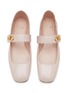 Detail View - Click To Enlarge - VALENTINO GARAVANI - VLogo Locker Leather Ballerina Flats