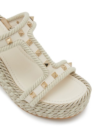 Detail View - Click To Enlarge - VALENTINO GARAVANI - 25/90 Rockstud Platform Espadrilles