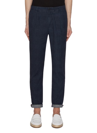 Main View - Click To Enlarge - INCOTEX - Pleated Tapered Chinos