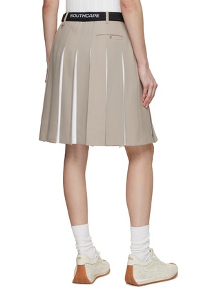 Back View - Click To Enlarge - SOUTHCAPE - Belted Pleated Skort