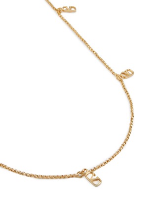 Detail View - Click To Enlarge - VALENTINO GARAVANI - VLogo Signature Brass Necklace