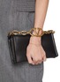 Figure View - Click To Enlarge - VALENTINO GARAVANI - VLogo Signature Metal And Crystal Bracelet