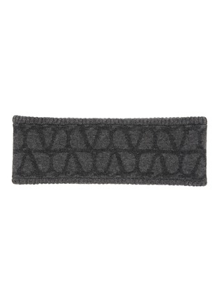 Main View - Click To Enlarge - VALENTINO GARAVANI - Toile Iconographe Knitted Wool Cashmere Blend Headband